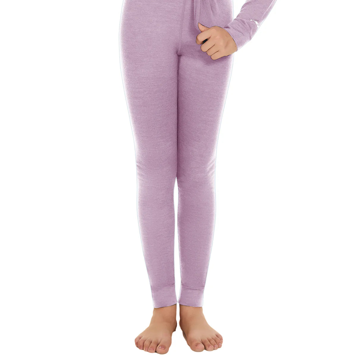 Woolcano Kid's Unisex 190 Merino Wool Base Layer Pant Thermal Leggings