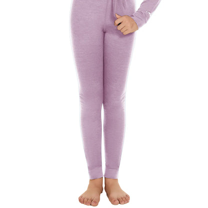Woolcano Kid's Unisex 190 Merino Wool Base Layer Pant Thermal Leggings